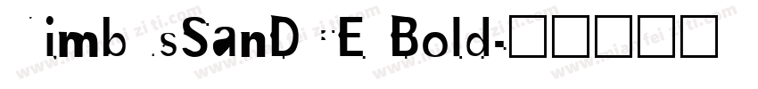 NimbusSanDCE Bold字体转换